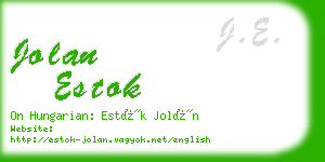 jolan estok business card